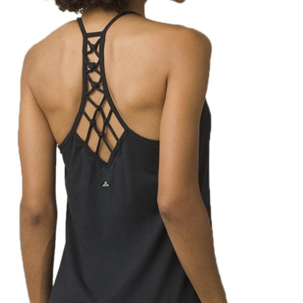 PrAna Elixir Black Stretch Cami Active Wear  Dress NWT